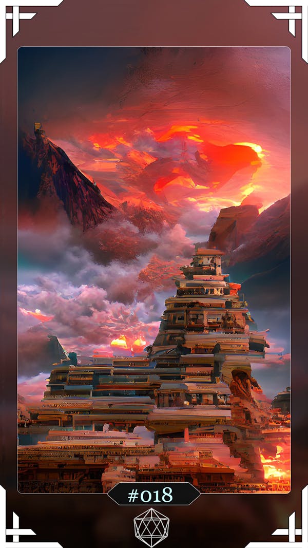 This magnificent structure is influenced by cultures and legends from all across the world. one of the 21 collectible cards that you can hold, collect and flip.