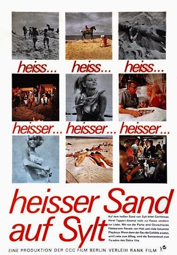 Heisser Sand auf Sylt poster
