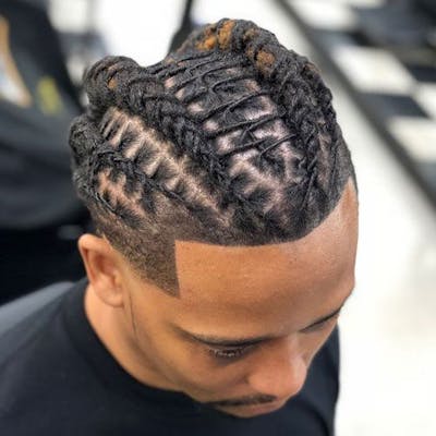 Afro corn-rows service image example