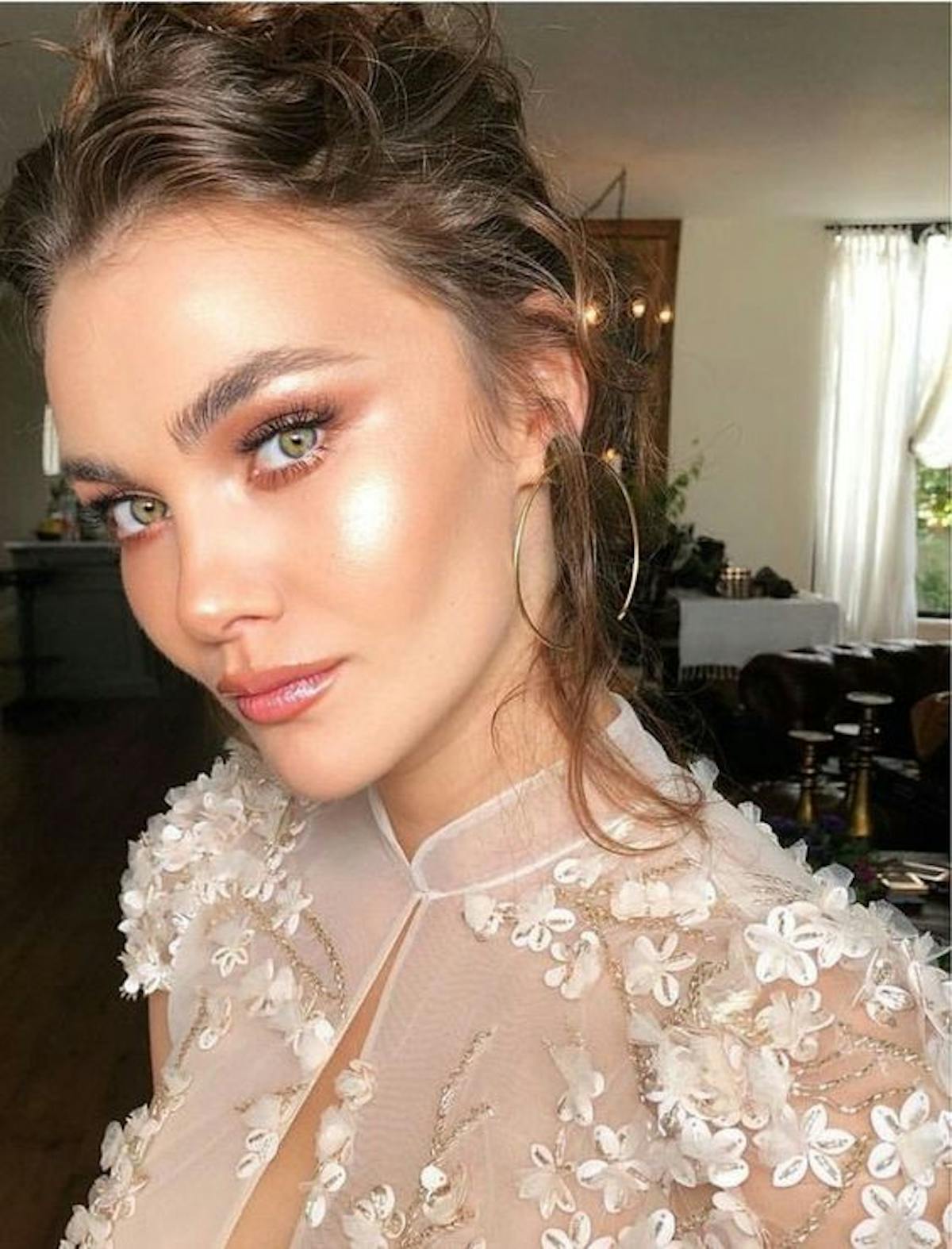 Dewy brudesminke. Kilde: Pinterest