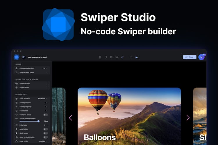 Swiper Studio