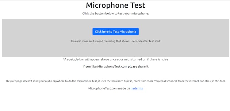 Microphone Test