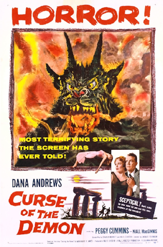 Curse of the Demon aka Night of the Demon poster
