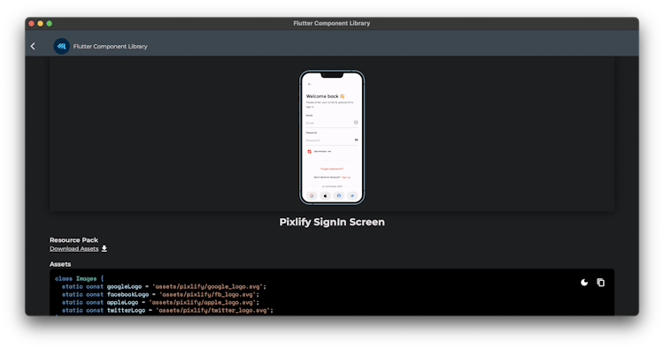Flutter Component Library - A huge library of helpful widgets, screens ...