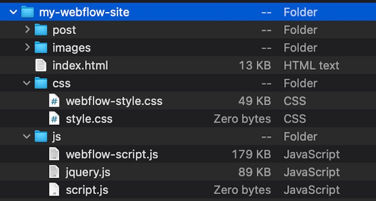 Webflow-Exporter