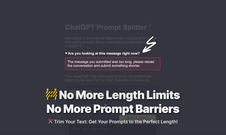 ChatGPT Prompt Splitter