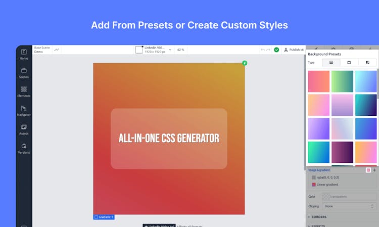 All-in-one CSS & GSAP generator