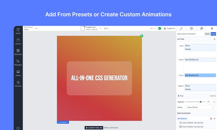 All-in-one CSS & GSAP generator