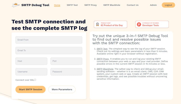 SMTP Debug Tool