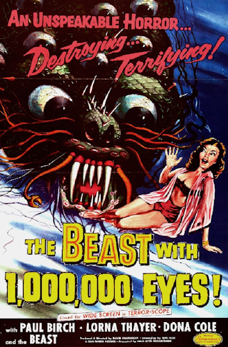 The Beast with 1,000,000 Eyes poster