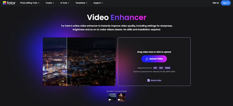 Fotor video enhancer