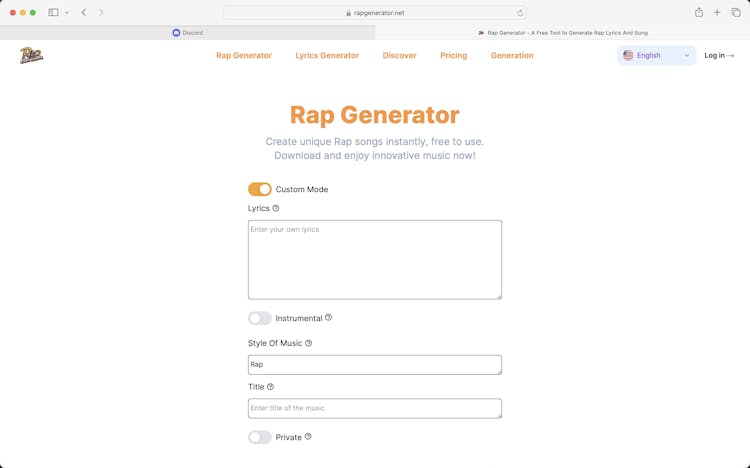 Rap Generator