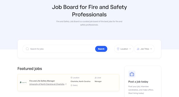 Fire and Safety Jobs