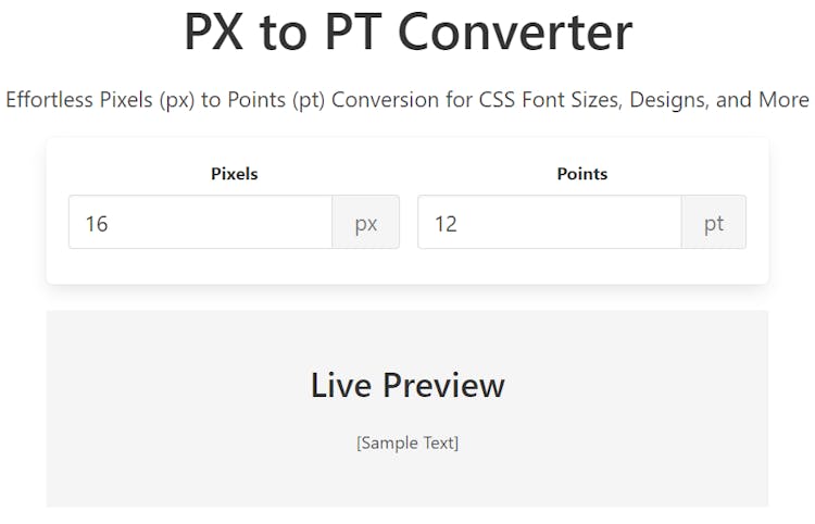 CSS Unit Converter - Pixel Converter Tools For Designing & Printing Needs