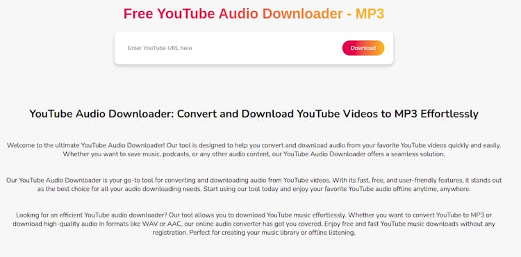 Youtube Audio Downloader