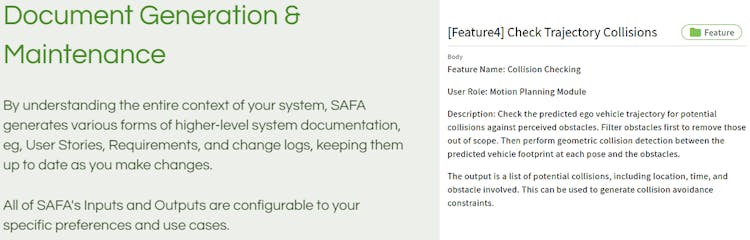 SAFA.ai: Automated Software Documentation