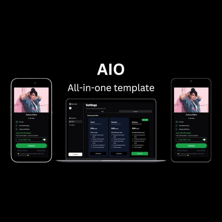 AIO - React Native & Next Template