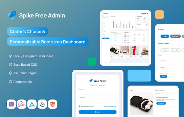 Spike Bootstrap Admin Dashboard