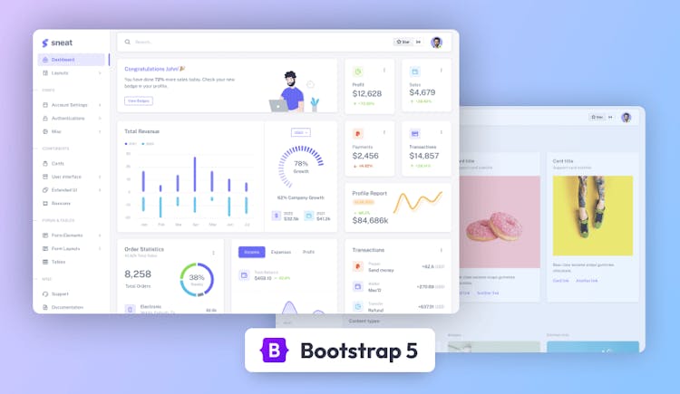 Sneat Free Bootstrap HTML Admin Template