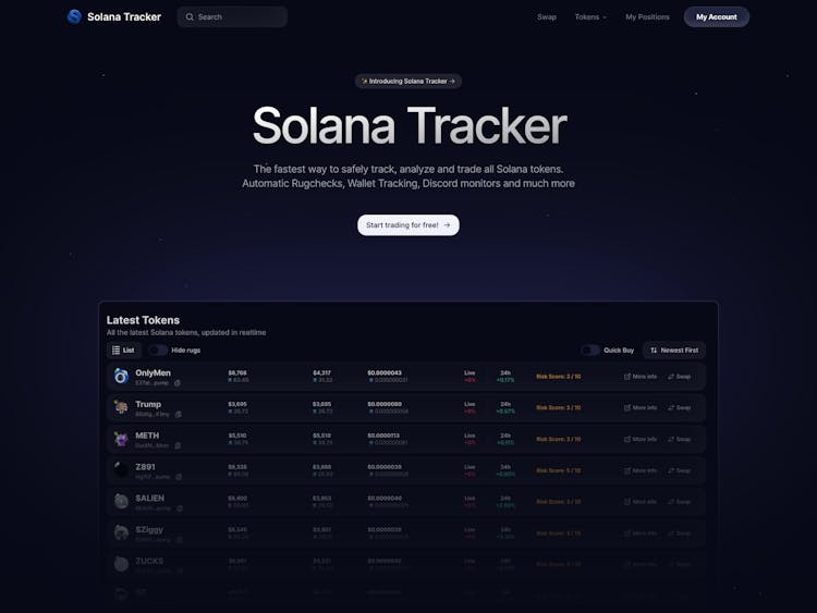 Solana Tracker