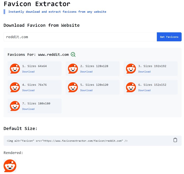 Favicon Extractor