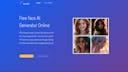 Create stunning human faces online using our Face AI generator.