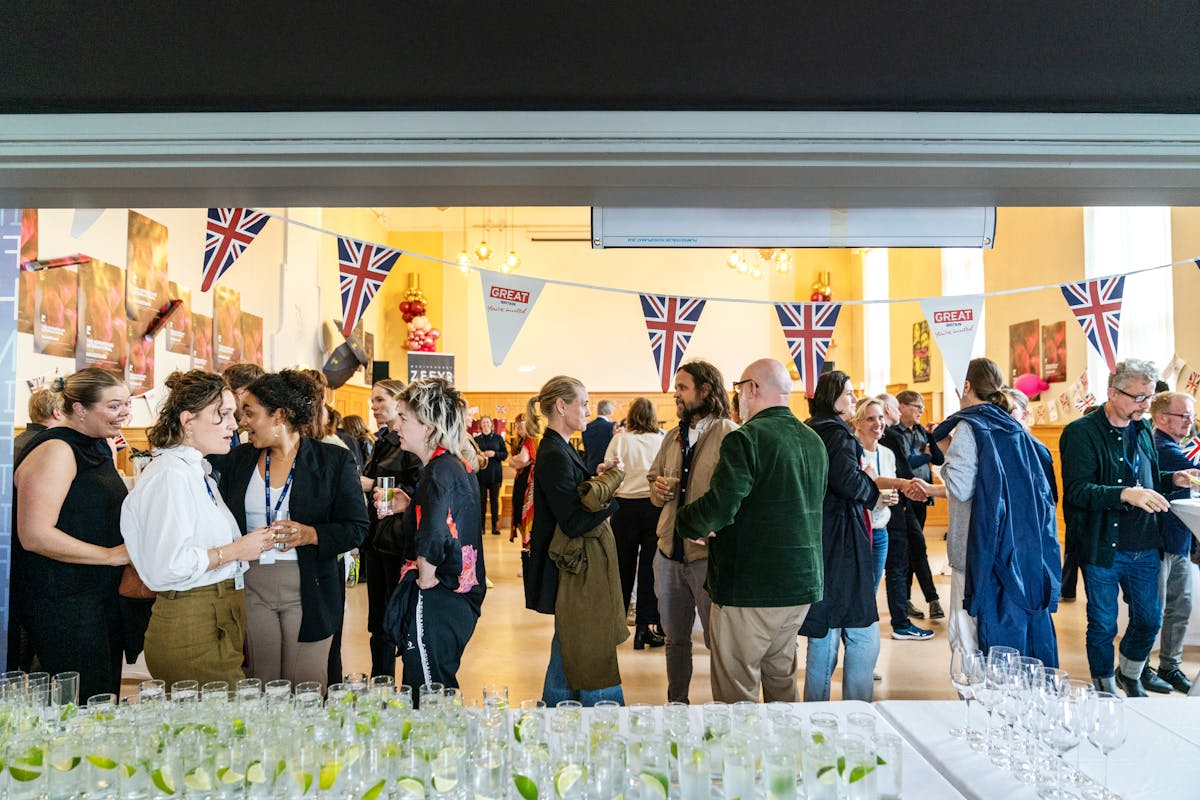 Reception with UK and Nordic producers, hosted by Norwegian Film Institute. Photo: Grethe Nygaard