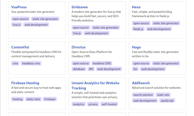 Static Page Tools