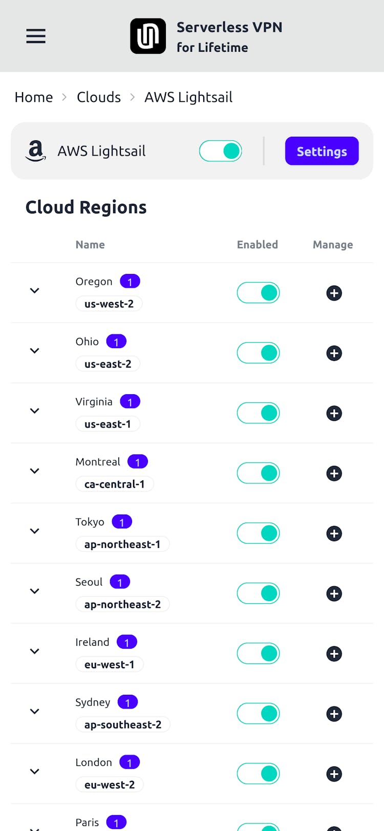 Serverless VPN Self-hosted