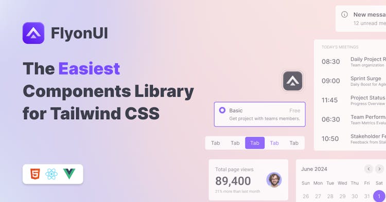 FlyonUI - Open Source Tailwind CSS Component Library