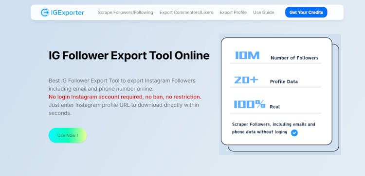 IG Follower Export Tool 