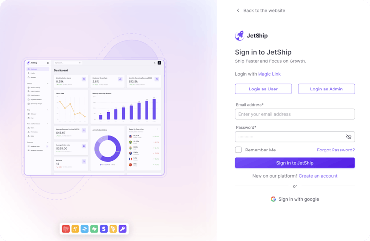 JetShip - Laravel SaaS Boilerplate