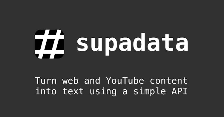 Supadata - Youtube Transcript API