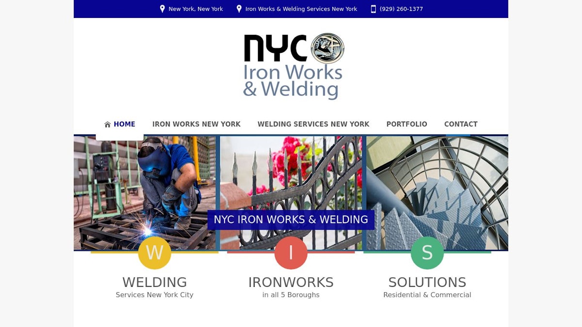 NYC Iron Works & Welding fence company website