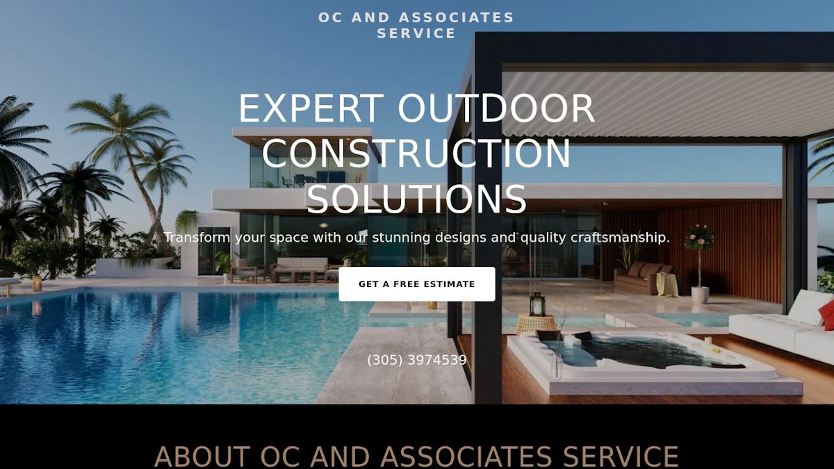 OC and Associates Service fence company website