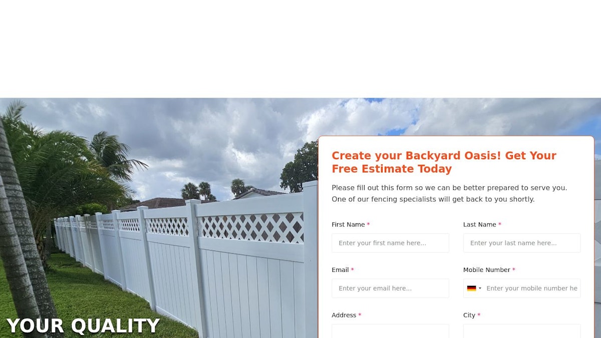 PROJO Fences fence company website