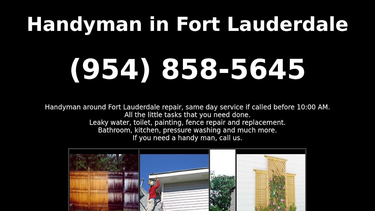 Handyman fence company website