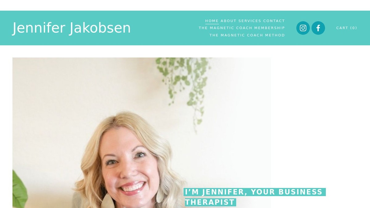 Jennifer Jakobsen business coach website