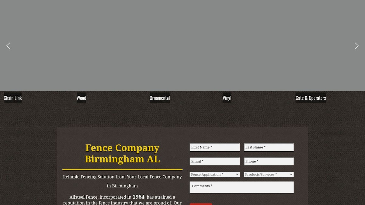 Allsteel Fence fence company website