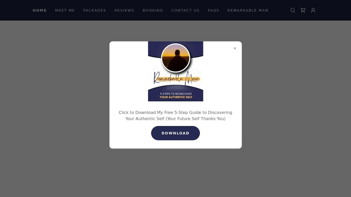 Remarkable Man life coach website