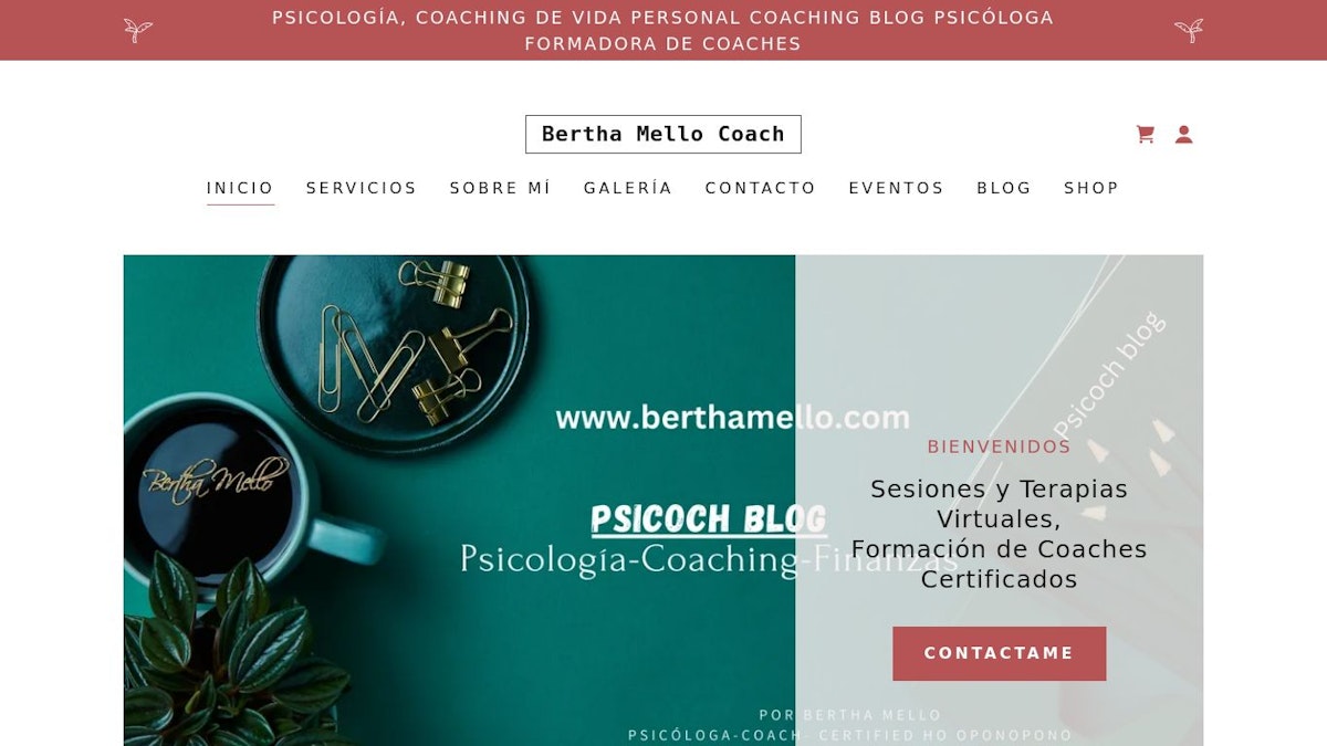 Bertha Mello Coach life coach website