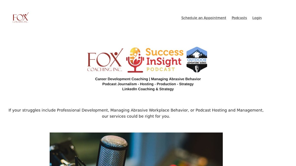 Fox Coaching leadership coach website