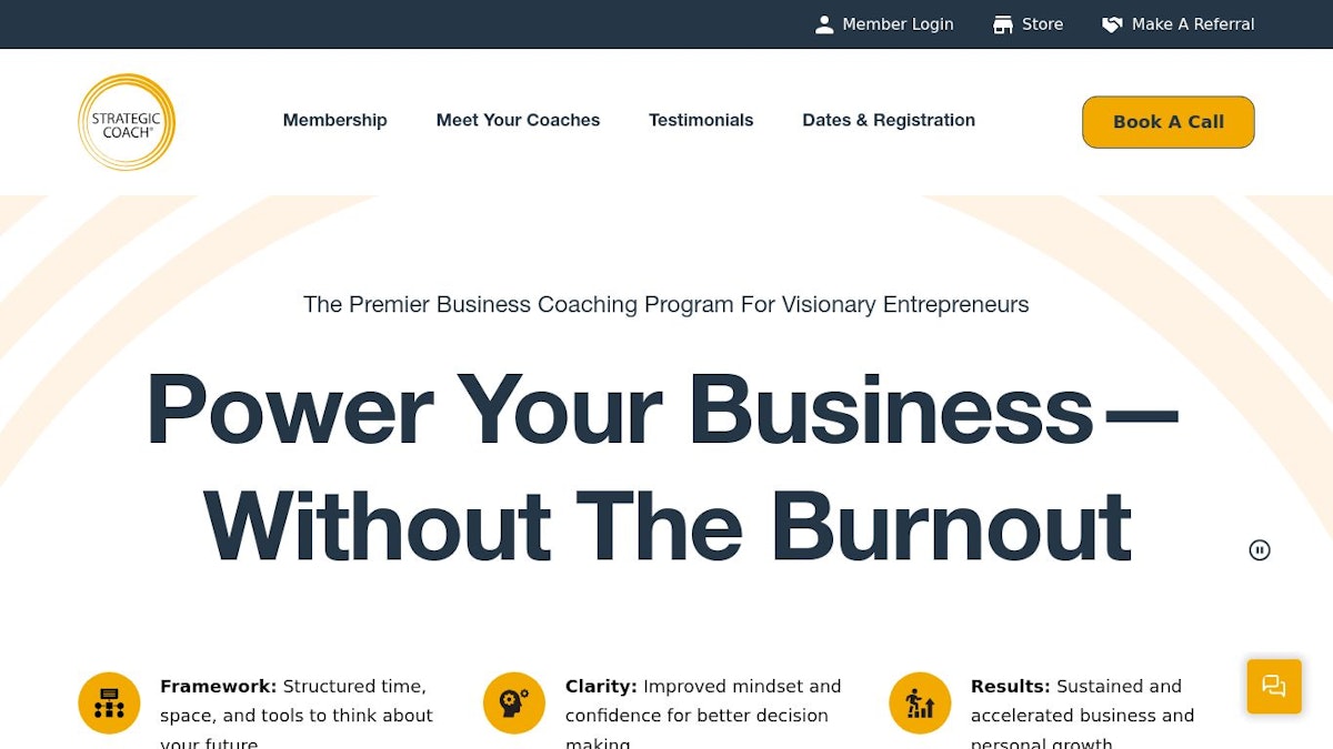 Strategic Coach business coach website