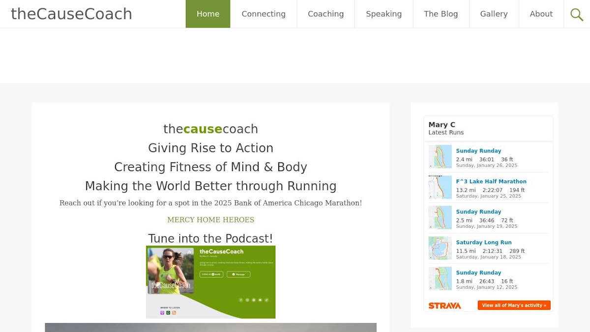 theCauseCoach sports coach website