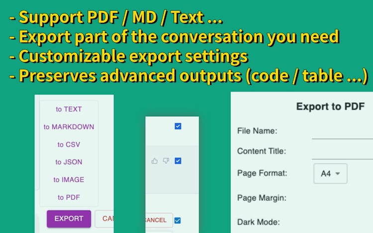 ChatGPT Exporter - ChatGPT to PDF, MD, and more