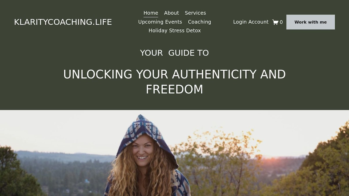 Klarity Coaching life coach website