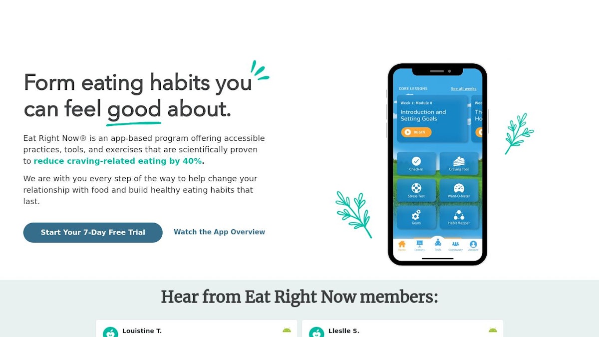 Eat Right Now® logo