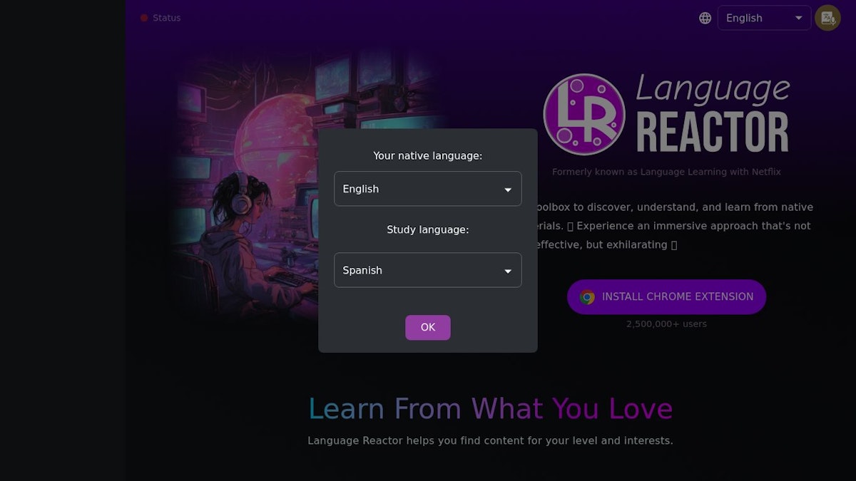 Language Reactor logo