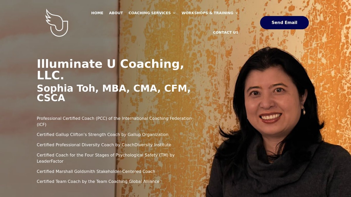 Illuminate U Coaching leadership coach website