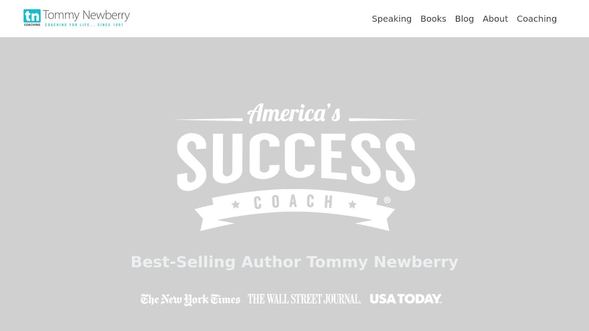 Tommy Newberry executive coach website